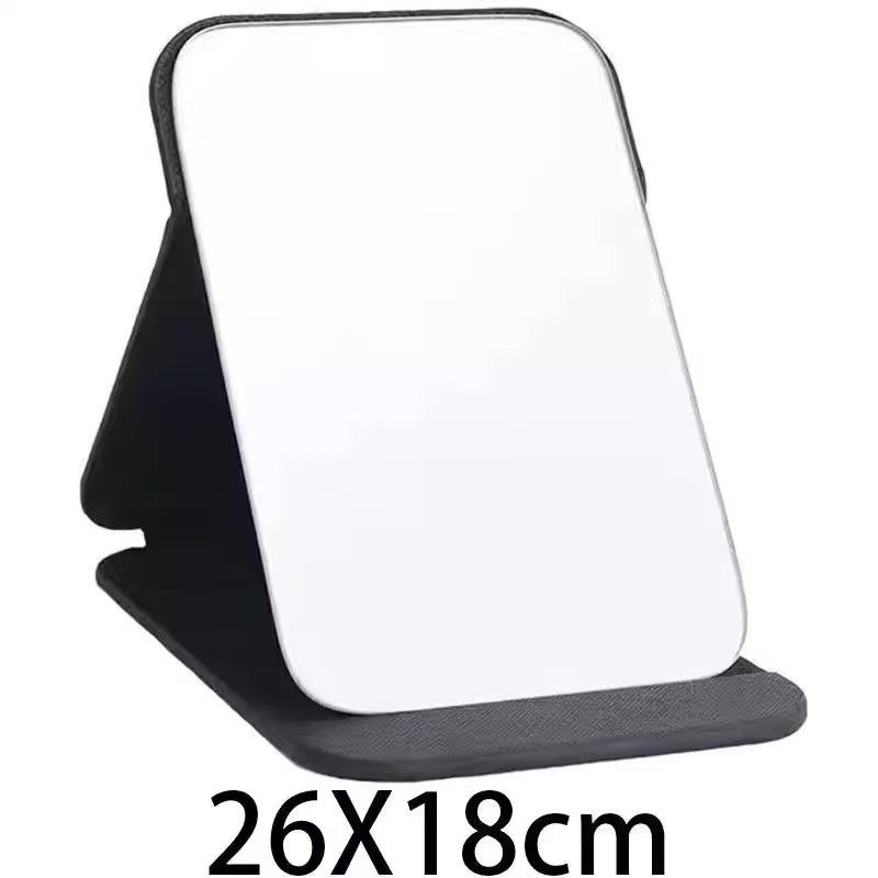 Portable Folding Makeup Mirror for Dorms: Compact for Women & Men, Desktop & Travel-Friendly