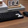 XVX «Минималистичный черный» Колпачки для клавиш клавиатуры: Японский, корейский и русский выгравированный непрозрачный черный/белый PBT.