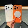 Матовый Магнитный Чехол-Скин для iPhone 17 Pro Max - Конфетный Цвет, Большое Отверстие, Защитный Дизайн