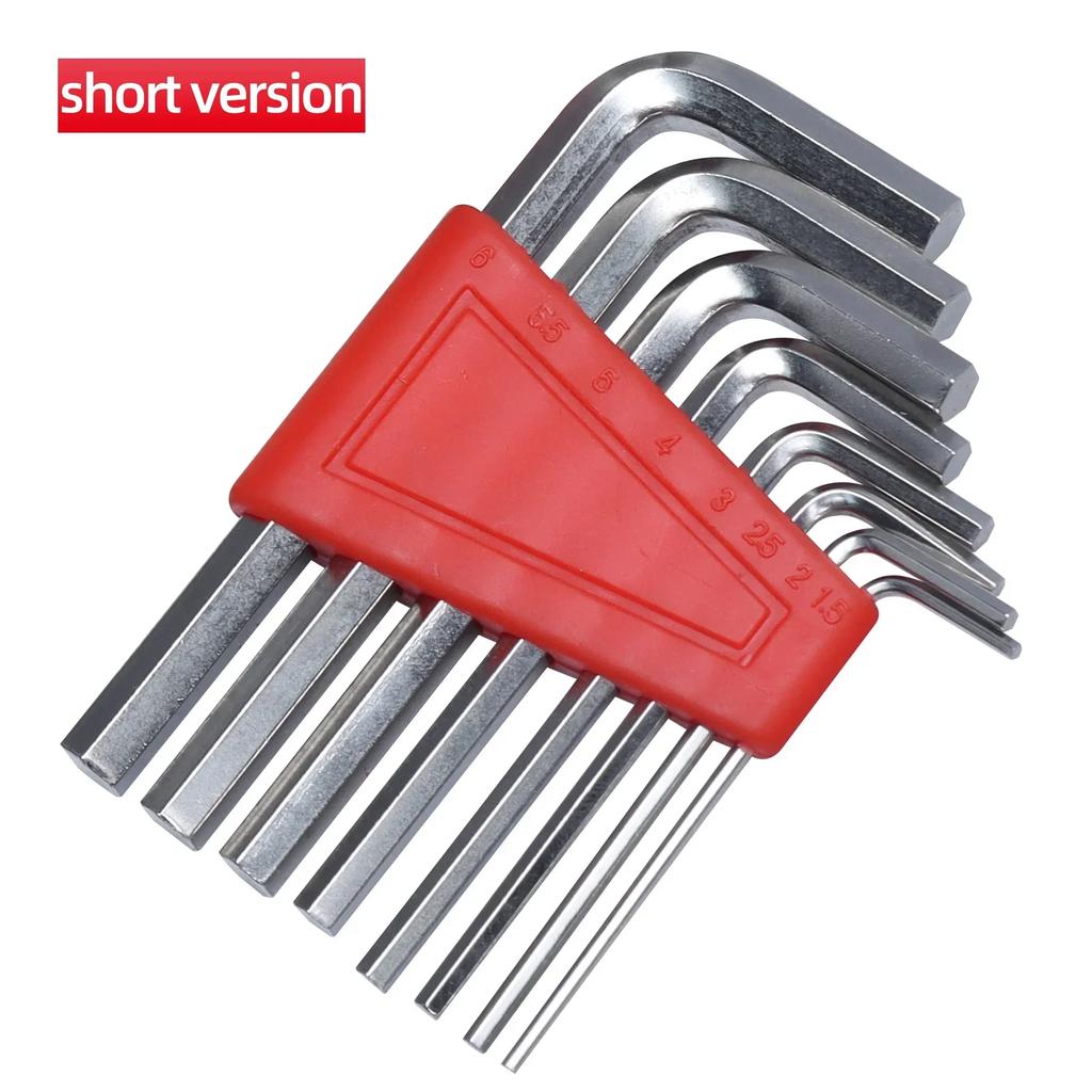 8 Pieces of Hexagonal Wrench Short Arm Tool Set for Easy Carrying In Pockets, Convenient and Practical Maintenance Repair Items