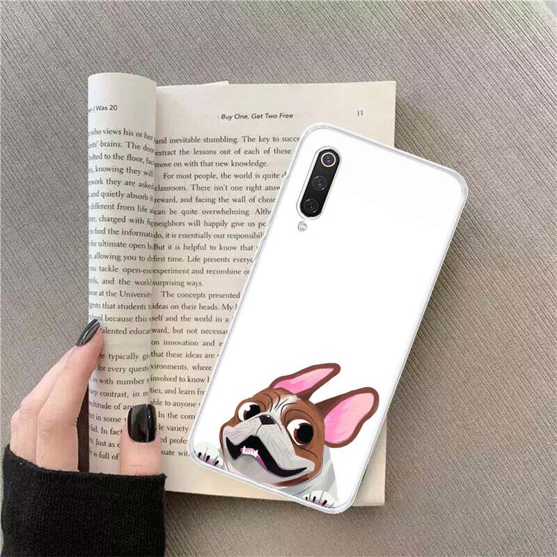 Cute Animal Pug Dog Cartoon Bulldog Phone Case For Xiaomi Poco X4 F4 GT X3 NFC X5 X6 X7 Pro 5G M5 M5S M3 F5 Mi F6 F3 F2 F1 Cover