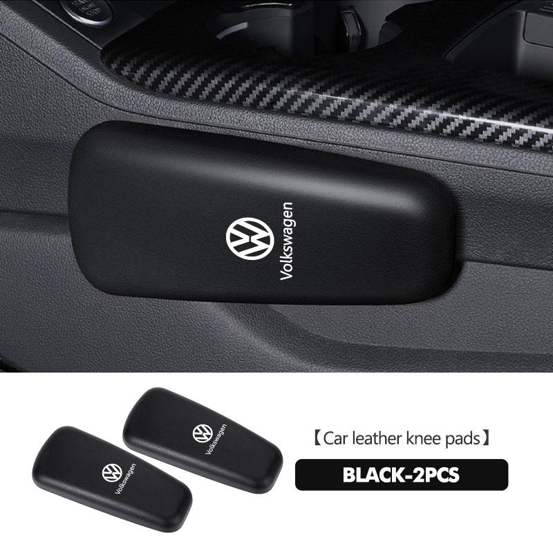 BIG1 For Volkswagen VW Car Knee Pad Leather Elbow Rest Pad Headrest Car Accessories Golf 4 5 6 7 Polo Jetta Sagitar Magotan Passat B5