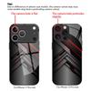 Модный чехол из закаленного стекла с геометрическим узором, подходит для iPhone 17 16 15 14 13 12 11 Pro/Max/Plus, противоударная задняя крышка