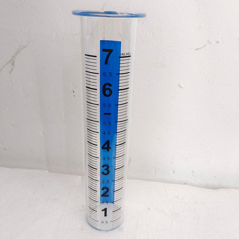Outdoor Rain Gauge Adjustable Height Accurate Rain Gauges Precipitation Monitor Large Clear Numbers Measuring Tool For Yard