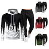 Spring Autumn Winter Hoodies Pants 2 Piece Set+Running Hoody Mens Brand Sweatshirt Sport Joggers Sweatpants Suit