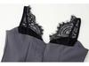 2026 European & American Style Sexy Eyelash Lace Deep V-Neck Slimming Camisole Dress