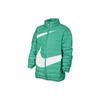 Swoosh Color Block Stand воротник молния Повседневный пуховик Детская верхняя одежда Зеленый FV2518-324