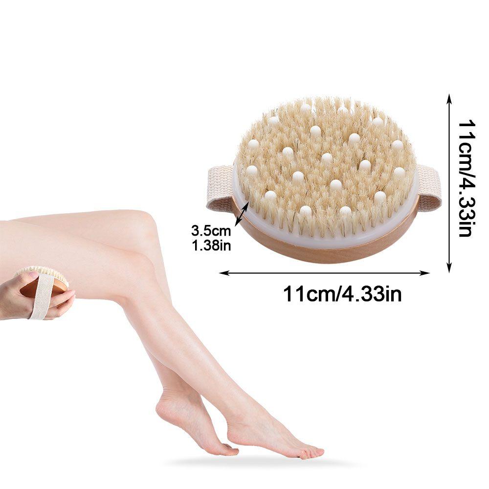 Спа Ручной Массажер для всего тела, Расслабляющий Массажер для ванны, Отшелушивающий Сухой Массажер, Натуральная Щетка, Влажный и сухой массаж