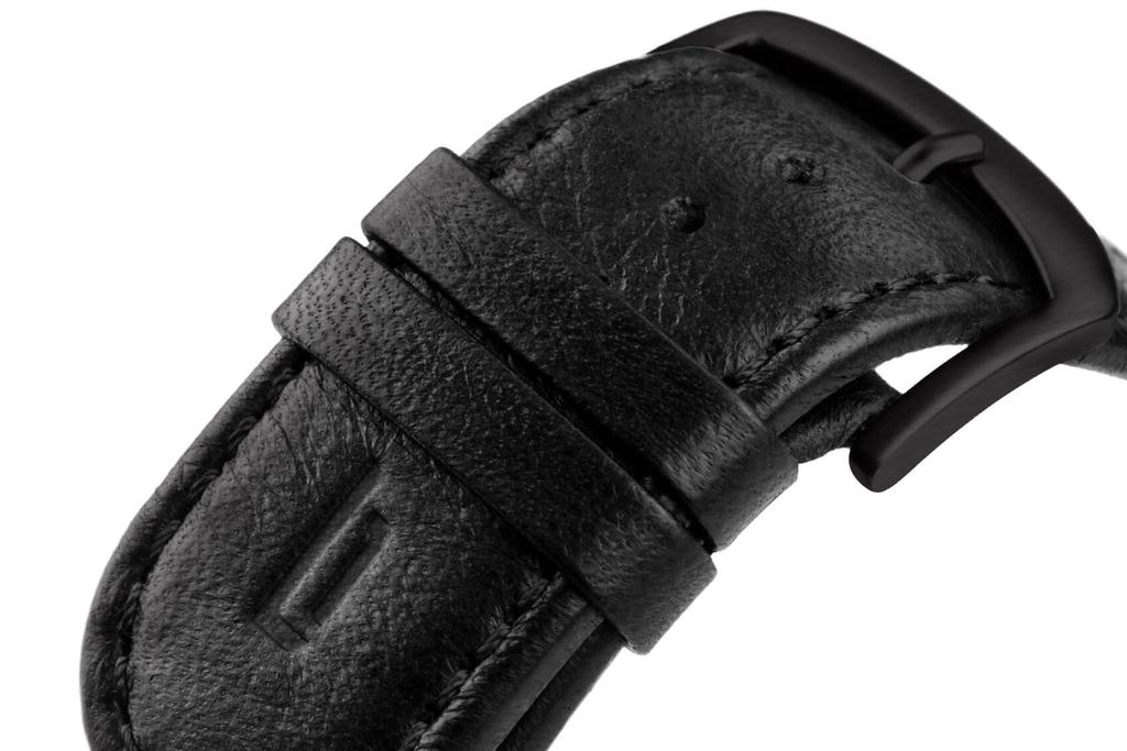 Lilianthal Berlin Сделано в черном Мужские часы, Дата, Германия, H01-105-B004CB,