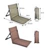 Foldable Camping Chair Outdoor Garden Park Single Lazy Chair Backrest Cushion Picnic Camping Folding Back Chair Beach Chairs