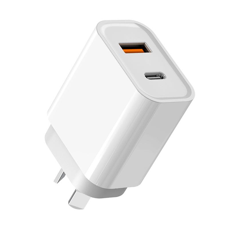 Сертифицированное SAA двойное зарядное устройство PD20W+QC3.0 для Австралии и Новой Зеландии
