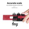 AEE2-Woodworking Tools Ruler - Pocket Ruler Layout Tool Aluminum Precision Ruler With T-Track Metal Slide Stops