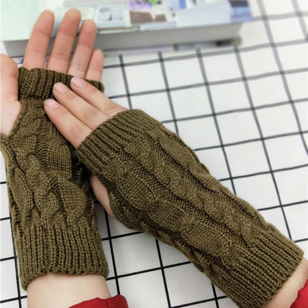 Women's Winter Knitted Stretch Keep Warm Riding Gloves With Mobile Phone
