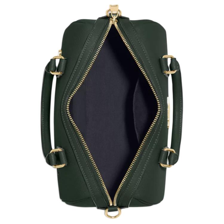 Coach Сумка-портфель Rowan 25 Золотой Логотип Застежка-молния Фурнитура Кожа с тиснением под крокодила Сумка-бостон Сумка через плечо Сумка-кроссбоди Сумка-тоут Средняя CH282-IMRFT