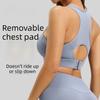 Спортивный бюстгальтер с застежкой-борцовкой для женщин, высокопрочный, противоударный, для фитнеса, йоги, спорта