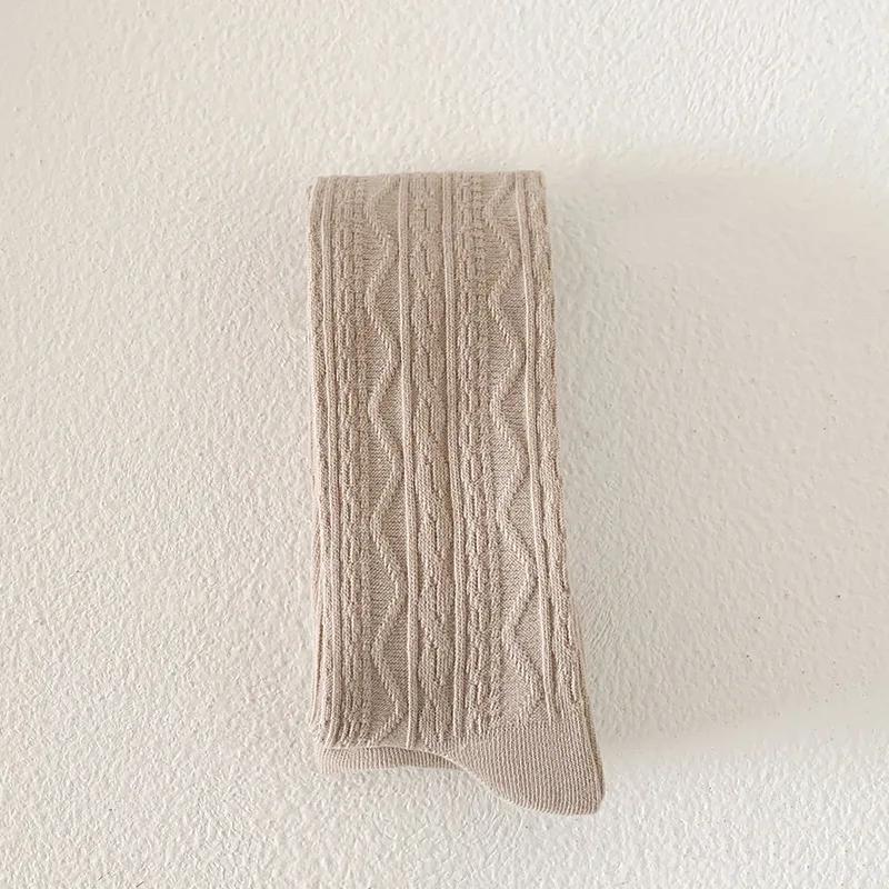 Chic Simplicity Kids Girl Pantyhose Fashion Solid Color Korean Legging Stocking for Children Autumn Spring Thicken Cotton Tights