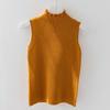 Knitted Vest Women Oversize Undershirt Sleeveless Tops Loose Sweater Vest Thickened Casual Solid Color Slim Fit Vest