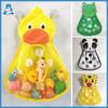 Baby Bath Toys Cute Duck Frog Mesh Net Toy Storage Bag Strong Suction Cups Bath Game Bag Bathroom Organizer Water Toys for Kids