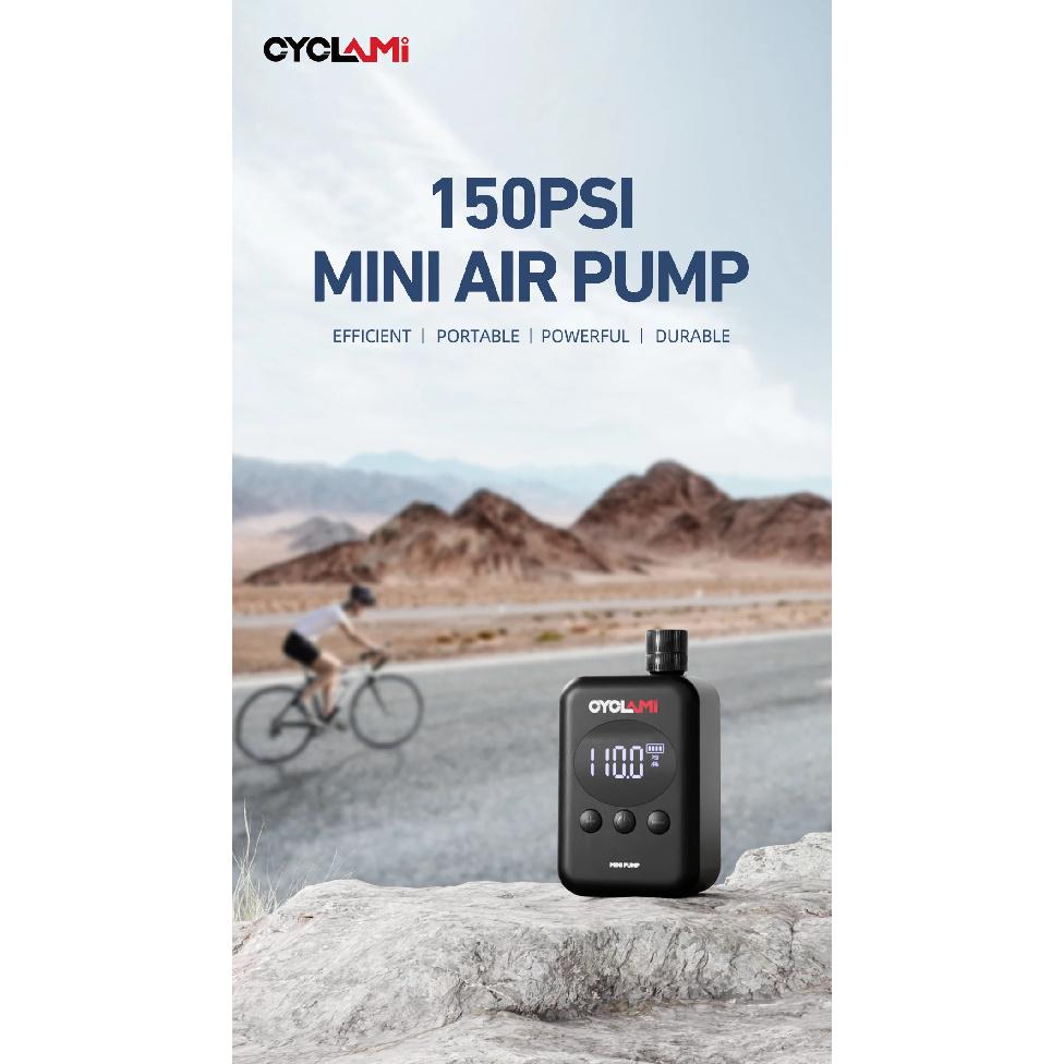 CYCLAMI 150 PSI Портативный Электрический Насос для Дорожного и MTB Велосипеда, Перезаряжаемый, с Цифровым Манометром, для Накачки Велосипедных Шин FV AV
