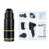 22X Phone Telephoto Lens Kit with Phone Holder Lens Clip Eyecap Cleaning Cloth Mini Tripod for
