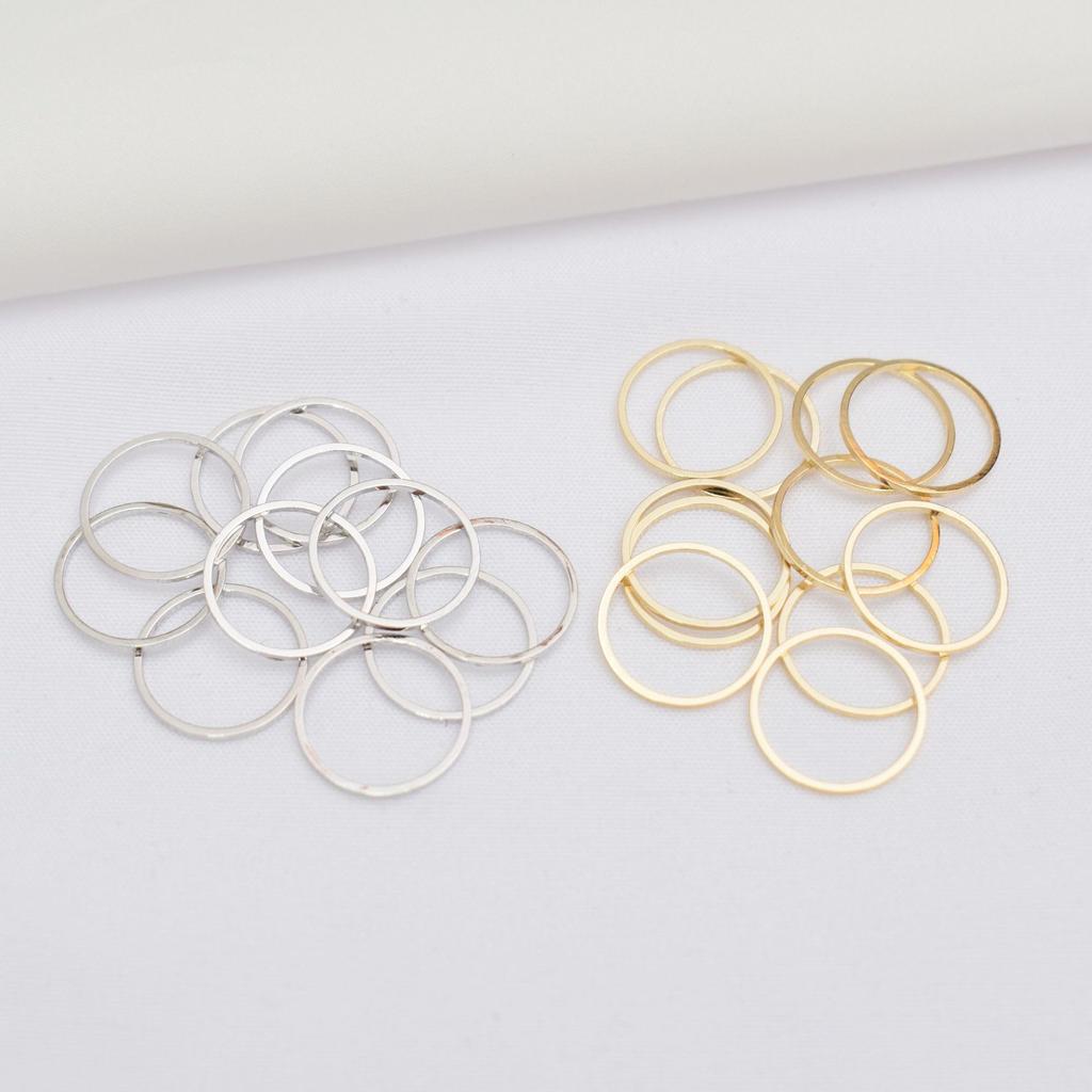 10 шт. DIY аксессуары для ювелирных изделий ручной работы 14K золотой мешок сохранение цвета популярный геометрический круг круглый материал