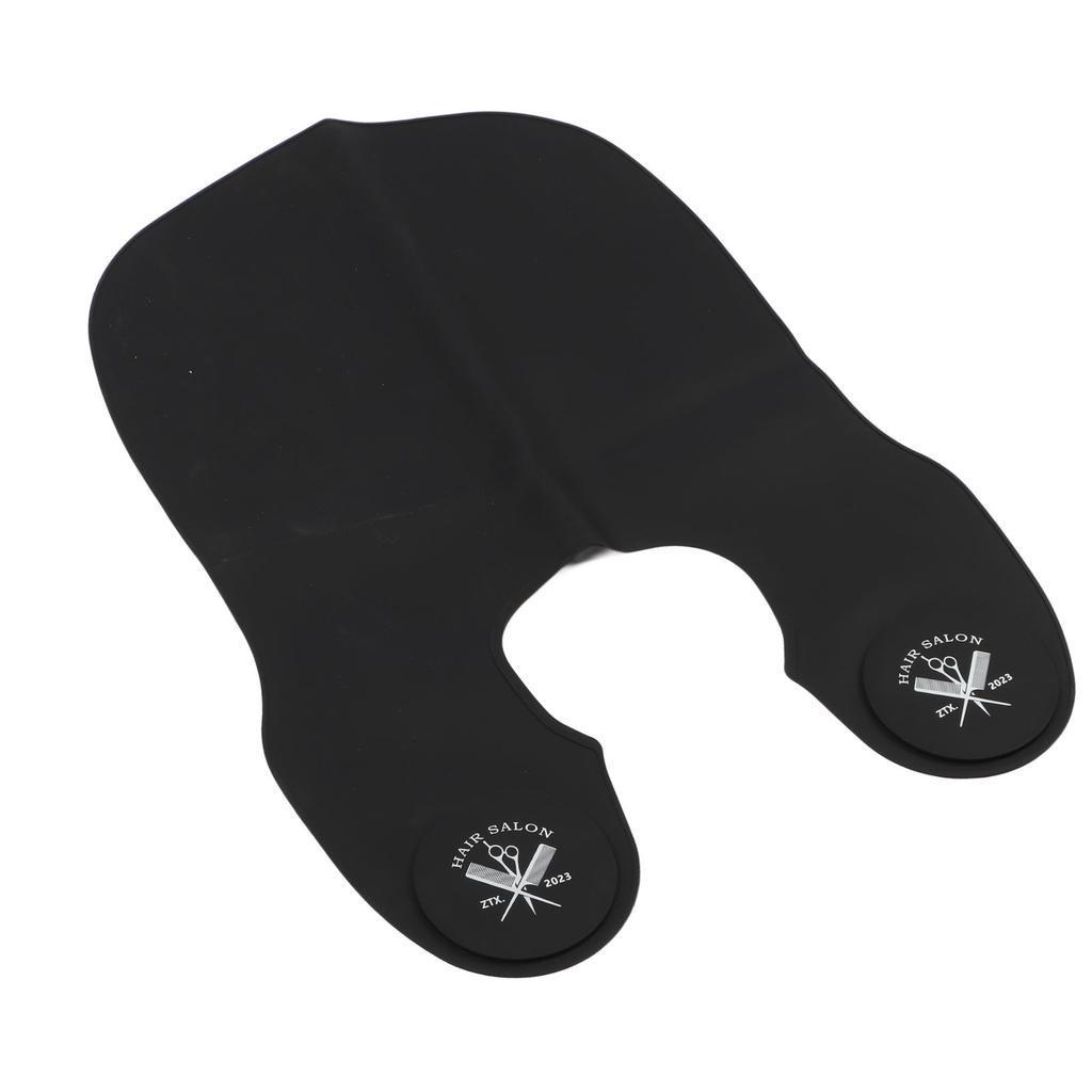 Подушечка для стрижки волос, черный водонепроницаемый силиконовый ошейник для стрижки волос большого размера для салонов красоты