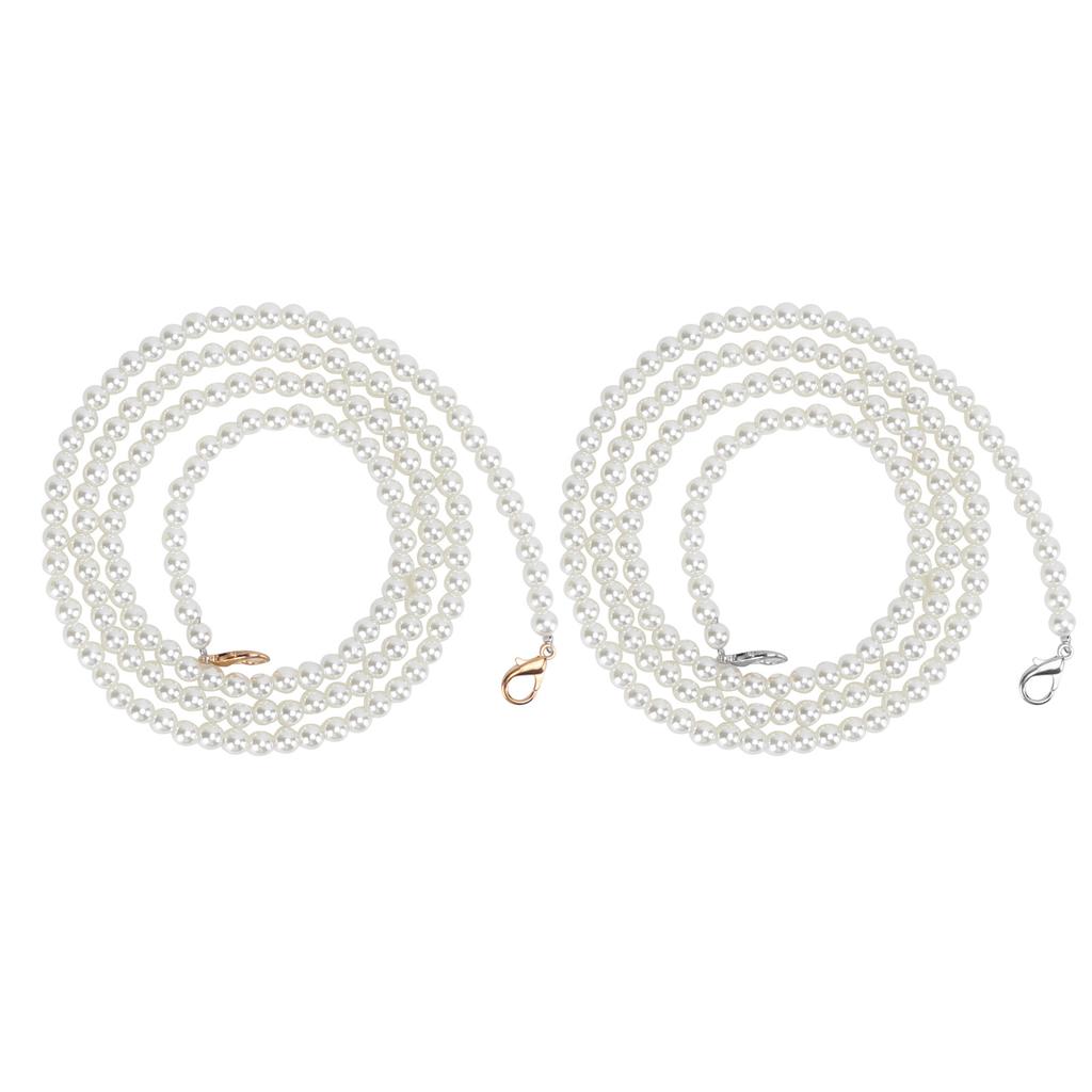 2pcs Bag Strap Silver Golden Replaceable Practical Purse Chain Accessories for Mobile Phones