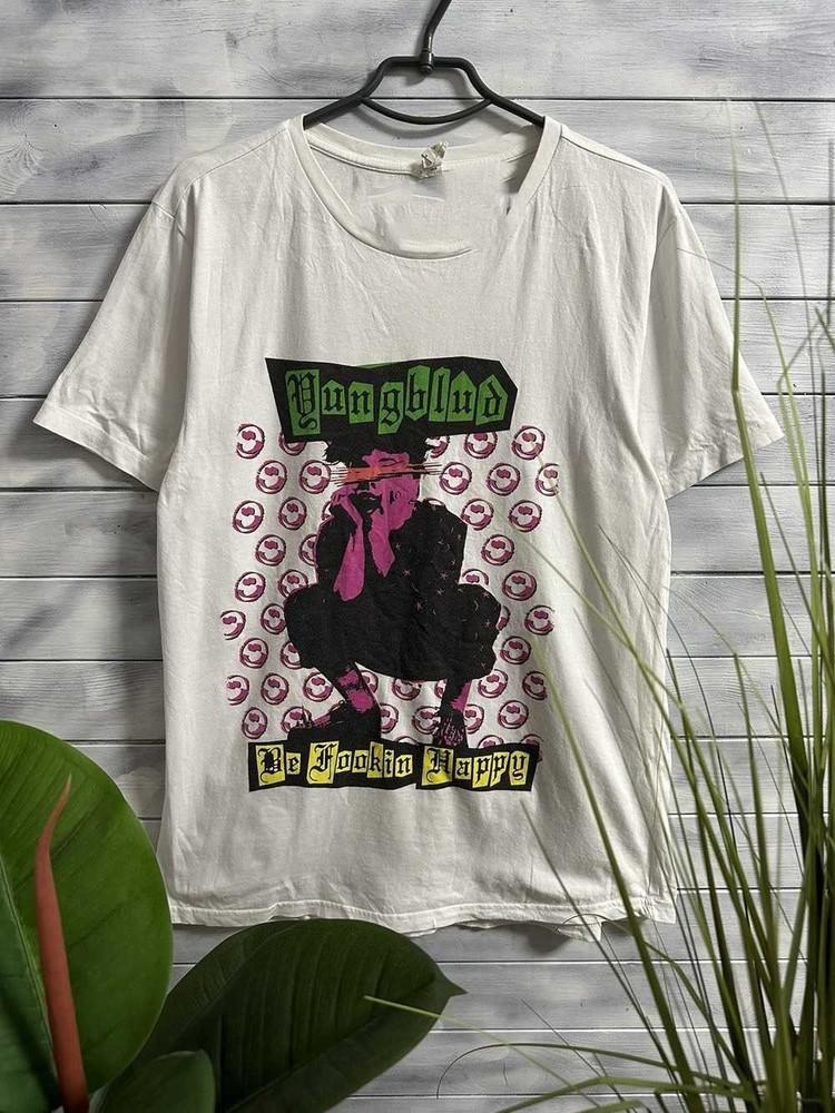 Collection Yungbludd Be Fookin Happy Shirt Unisex Concert S-5XL Reprint SG675 Unisex T-Shirt
