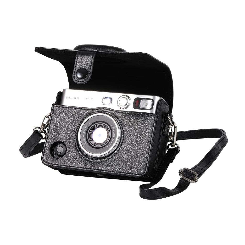 Instax Mini Evo FUJIFILM Instax Защитный ремень на плечо Fujifilm Instax Full Scratch из искусственной кожи, удобный для переноски, в комплект входит чехол с магнитной защелкой,