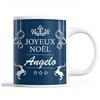 Mug - Noël Angelo Bleu - Ceramic - Printed Front/Back - 325 Ml