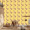 Monkey Wallpaper Cream and Yellow for Living Room and Bedroom 50x1000
