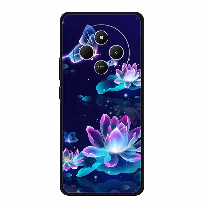 Phone Case For Xiaomi Redmi 14C Back Cover Case 14 C Black Silicone Soft Funda For Redmi 14C Case Redmi14C 6.88" Shockproof Bag