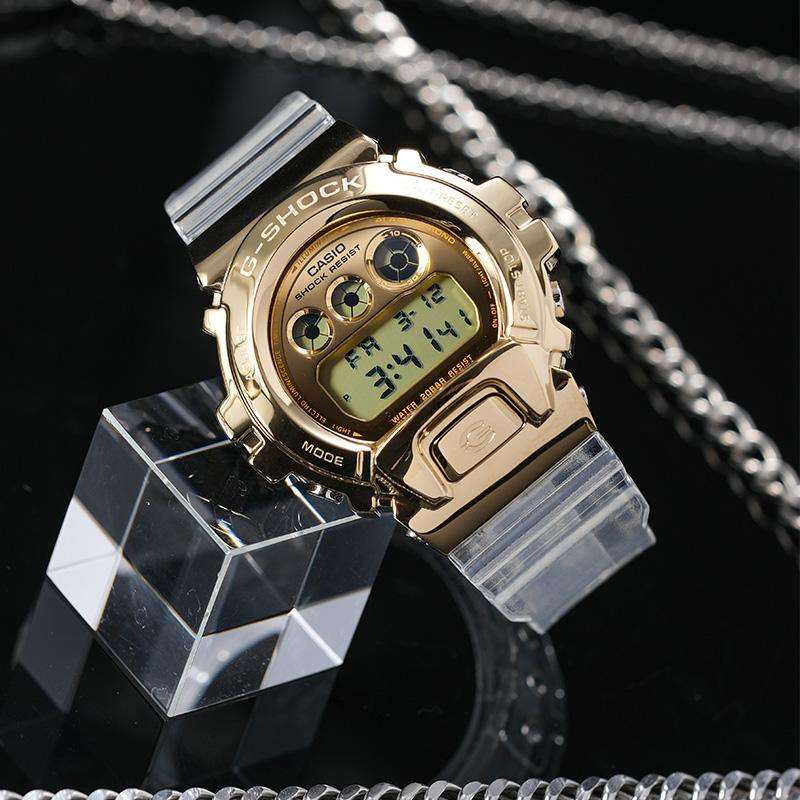 Casio Мужские Часы Полностью Металлические Серия Золотые GM-6900SG-9PR GM-6900SG-9PR