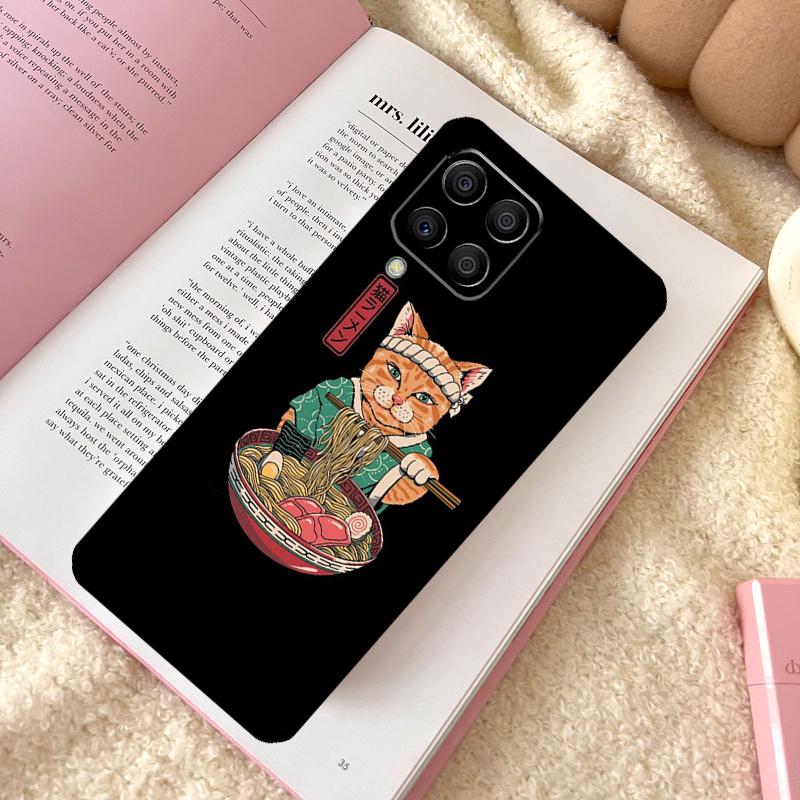Чехол-кейс Ukiyo-e Самурай Кот Неко Рамен Для Samsung Galaxy M31 M13 M11 M12 M14 M15 M06 M16 M36 M56 M53 M32 M52 M35 M55 M34 M54