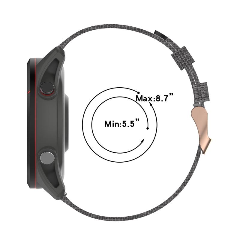 18mm Woven Nylon Band Strap for vivomove 3S, vivoactive 4S, Captain Marvel for Smart Watch Bracelet Wristband