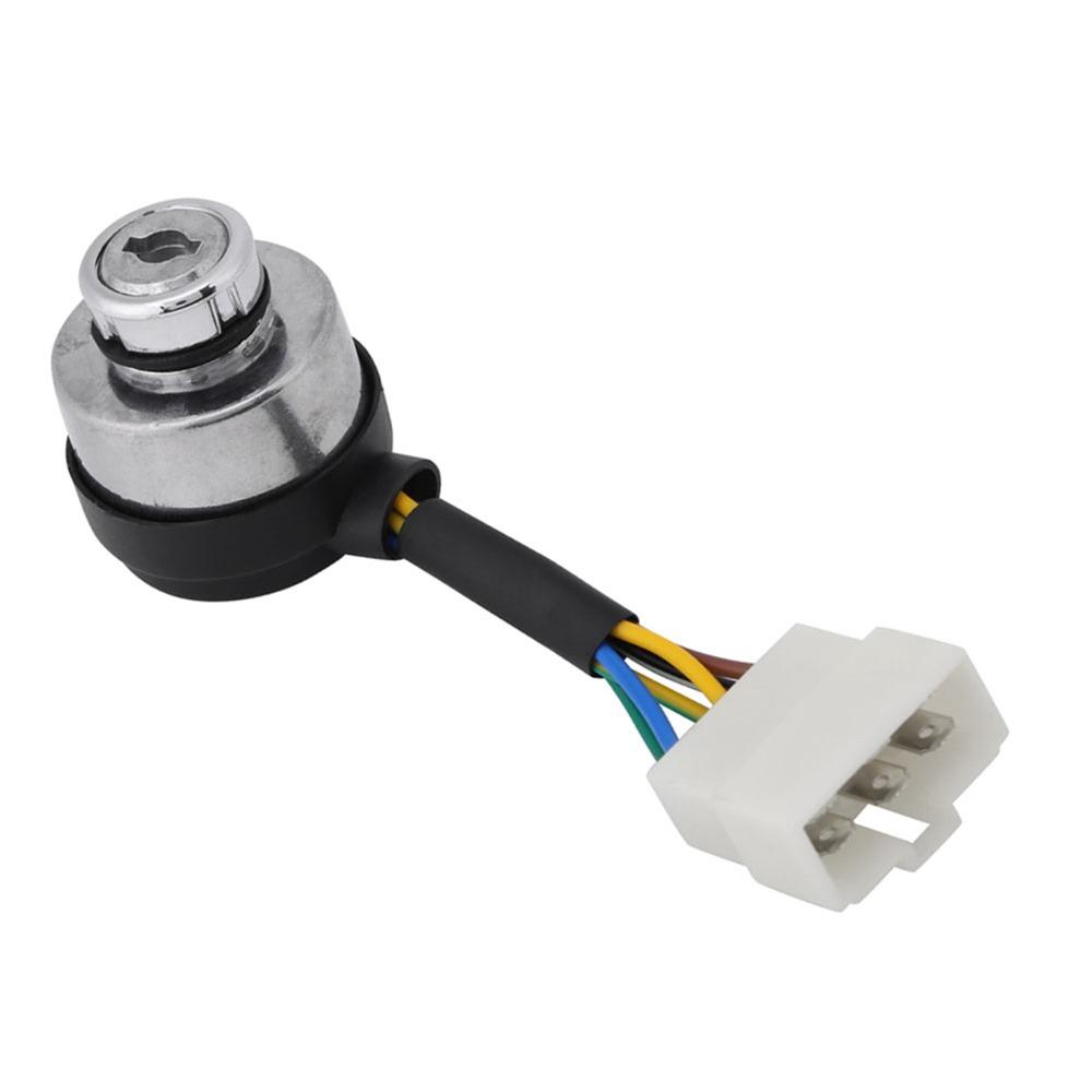 6 Wire Ignition Key Switch Ignition Start 2 Keys Included 6 Wire Switch Universal Fit Push Button Start Key Switch Assembly