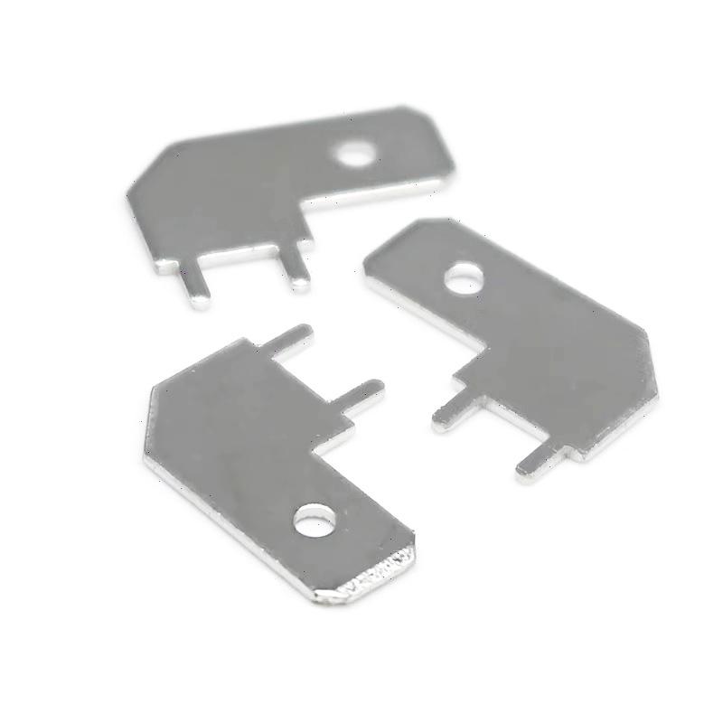 50Pcs 4.8/6.3 Flag-Shaped Inserts Pcb Circuit Board Insert Pcb L-Shaped Corner Solder Thickness 0.8Mm Welding Sheet