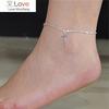 Creative Cross Stainless Steel Pendant Anklet Summer Beach Simple Foot Chain Women Dress Jewelry Accessories Birthday Gifts