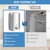 Multi-Function Soap Dispenser,Wall Mount Reliable Commercial Hand Soap Dispenser,Stainless Steel Manual Liquid Pump Firm Manual Liquid Soap Dispenser