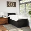 Maison Exclusive - Sommier à lattes de lit avec matelas Noir 100x200 cm Similicuir