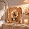 DIY Christmas crystal pearl painting kit for festive snow globe tree crafting. home wall decoration