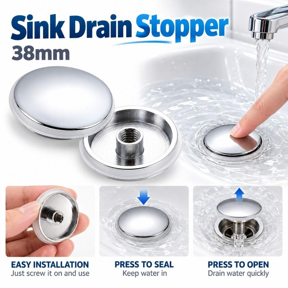 Copper Sink Drain Stopper Pop-up Pop-up Drain Plug New Basin Drain Stopper for Wash Basin