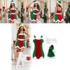 Сценический костюм для рождественской вечеринки для женщин из полиэстера для праздничных мероприятий