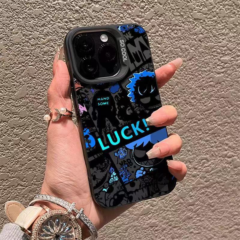 Graffiti Style Case for Apple iPhone 13-17 Pro Max: Energetic European & American Design