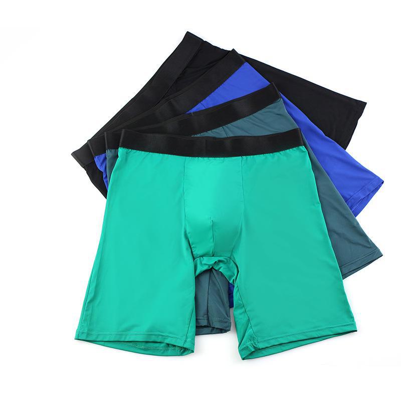 Мужские быстросохнущие боксеры Ice Silk с антифрикционным покрытием, тонкие, дышащие, для больших и высоких размеров