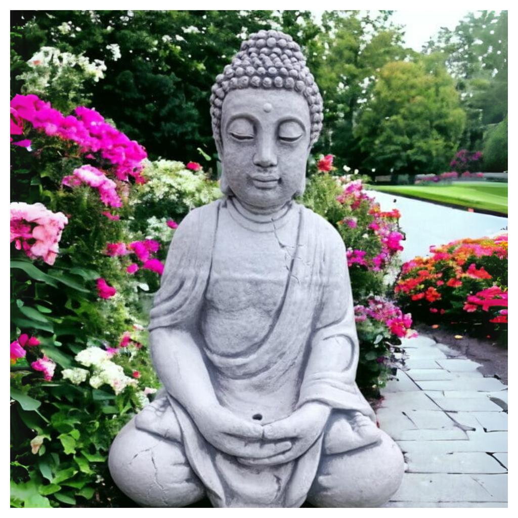 Garden statue "indian buddha" - peace and harmony in your garden