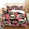 Хэллоуин домашний комплект постельного белья череп голова пододеяльник наволочка домашний комплект постельного белья AU/EU/US полноразмерная односпальная/двуспальная кровать