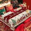 Christmas Tablecloth Red New Year Table Christmas Style Dining Table Light Luxury High-end Rectangular Coffee Table Cloth New Year Tablecloth