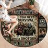 Resident Evil Round Area Rug Carpet Rug For Living Room Bedroom Sofa Playroom Decor Nonslip Floor Mat