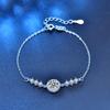Cold Style Moissanite Bracelet Female Ins Starry Round Bag Temperament Simple Hand Jewelry Student Best Friend Birthday Gift